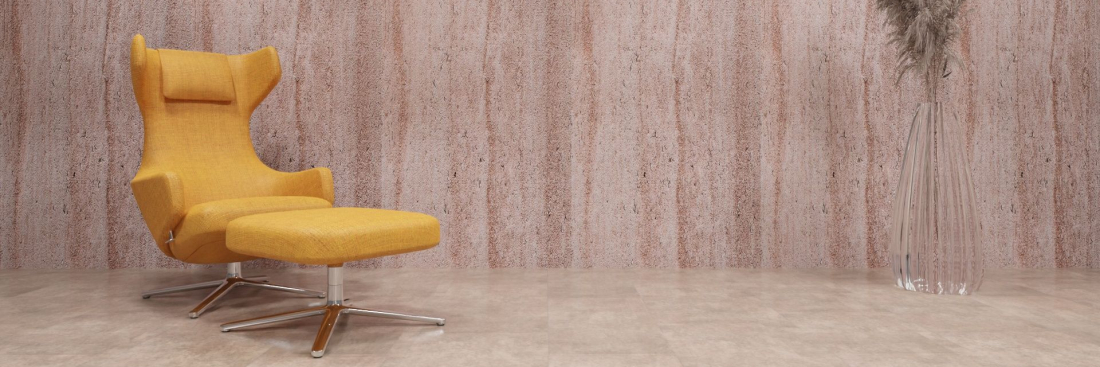 artStone Raumfoto arcquitone travertin myra rose