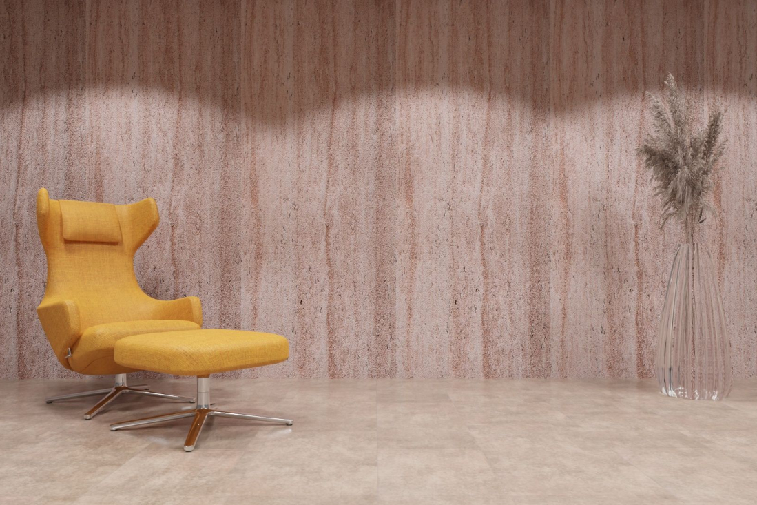 artStone Raumfoto arcquitone travertin myra rose