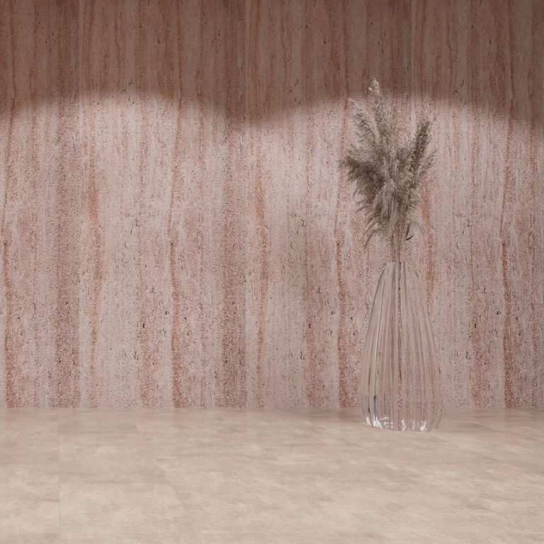 artStone Raumfoto arcquitone travertin myra rose
