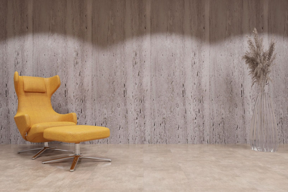 artStone Raumfoto arcquitone travertin myra vesta dark grey