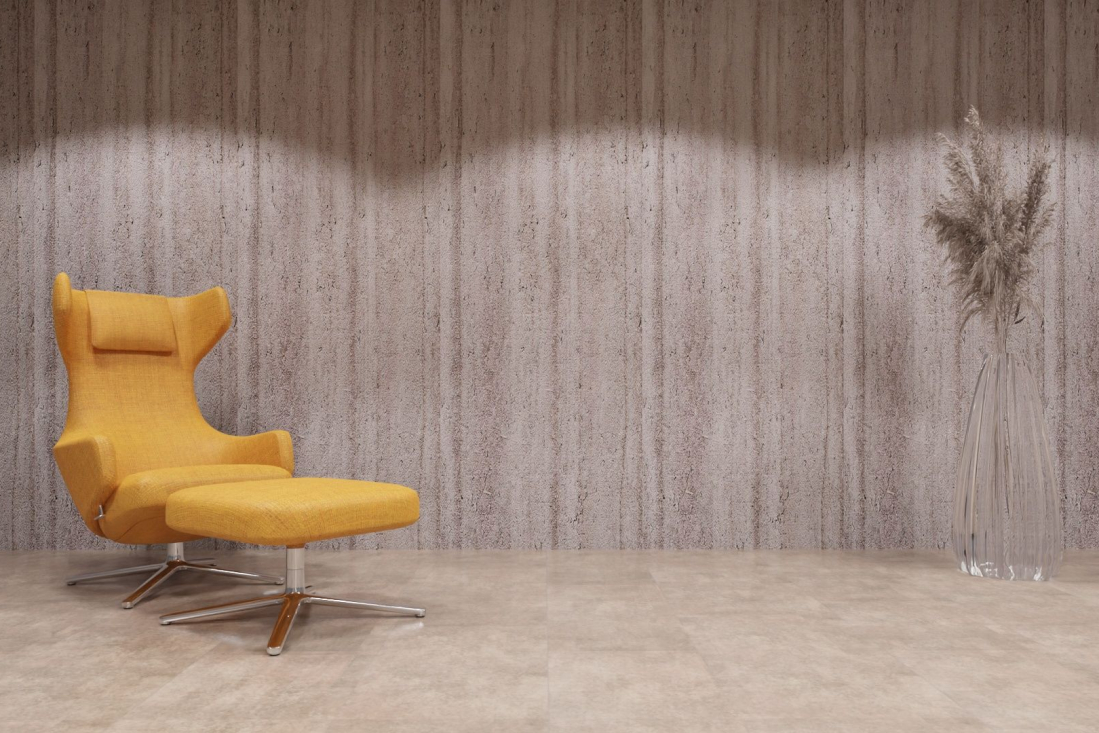 artStone Raumfoto arcquitone travertin silyon vesta chic grey