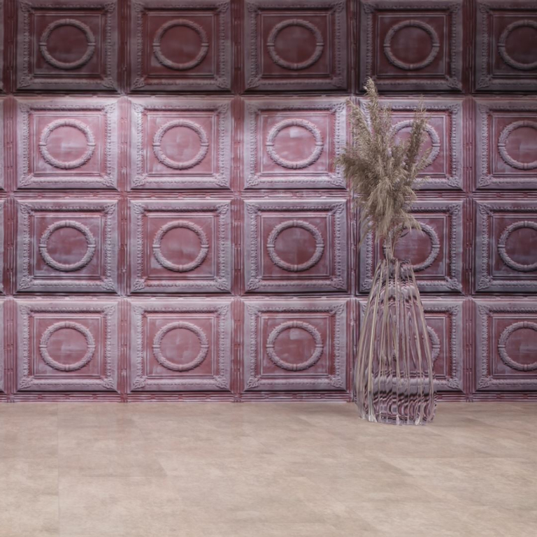 artStone Raumfoto bois rose blanc