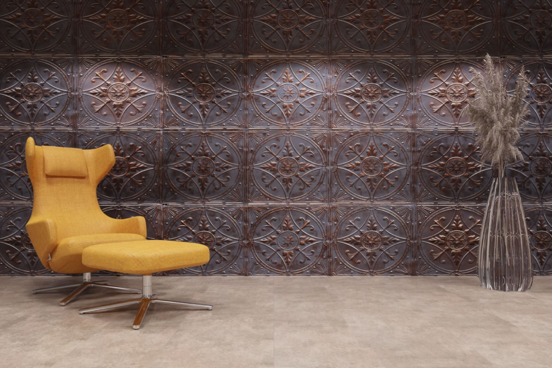 artStone Raumfoto Broderie fonce bronze