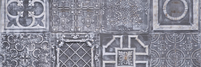 Victorian Foncé Blanc - Artstone Wandpaneel