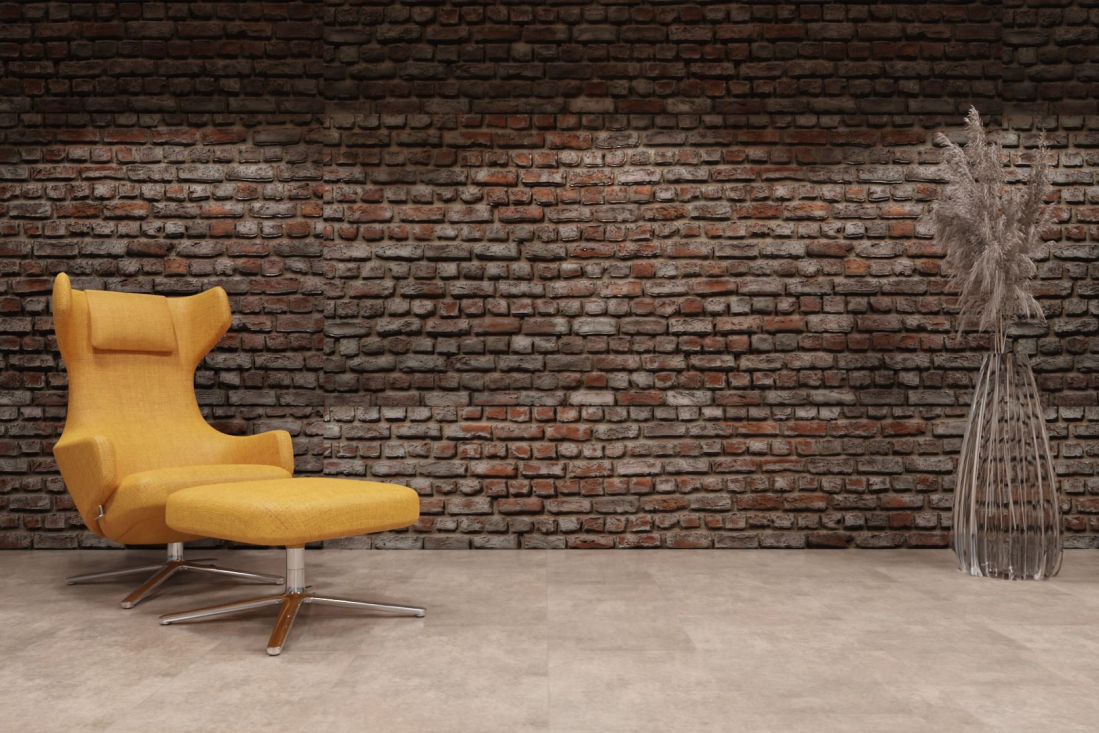 artStone Raumfoto ladrillo loft rojo grey