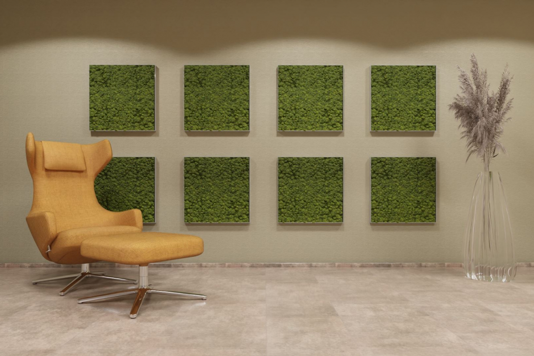 moosWalls frameQ 600x600mm classicGreen