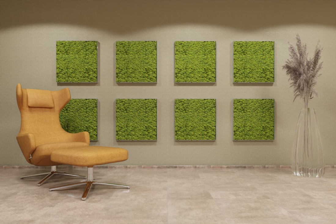 moosWalls frameQ 600x600mm freshGreen