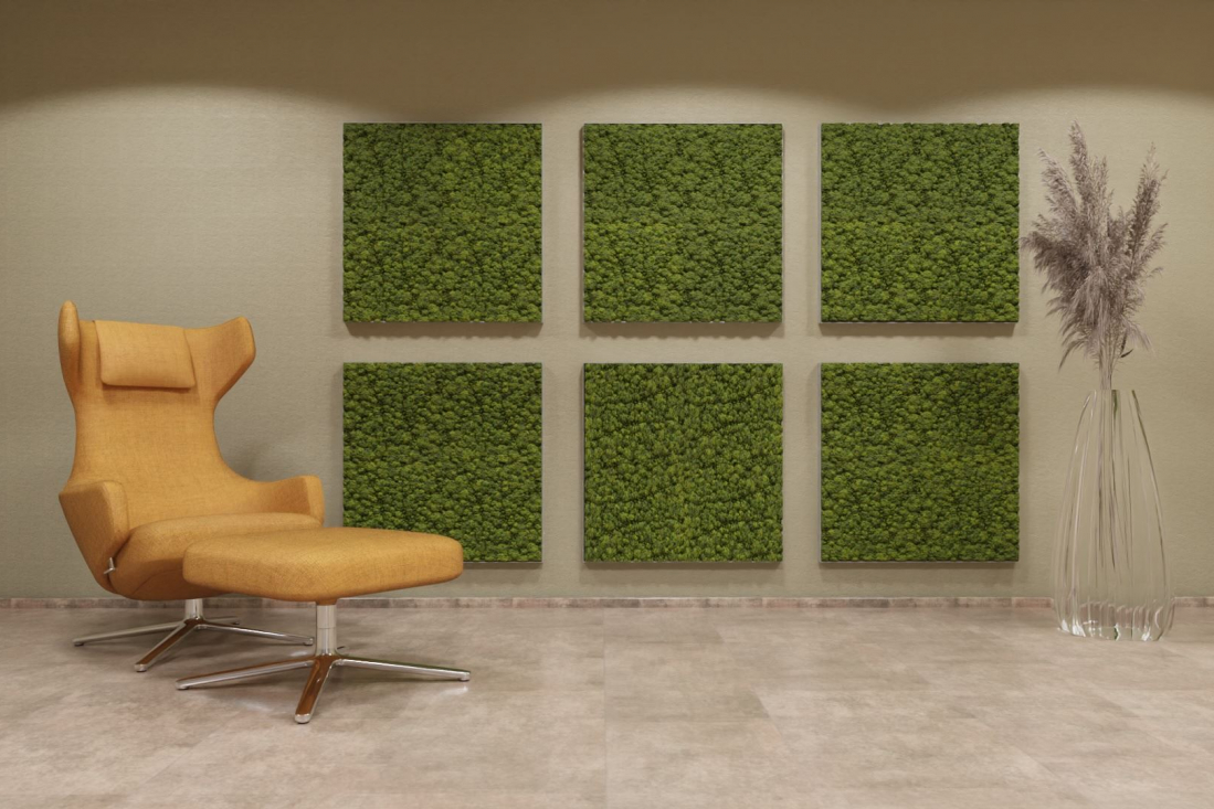 moosWalls frameQ 800x800mm classicGreen