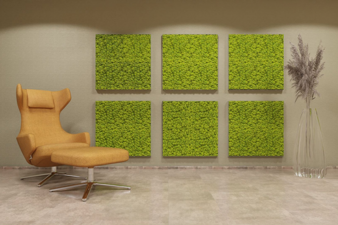 moosWalls frameQ 800x800mm freshGreen