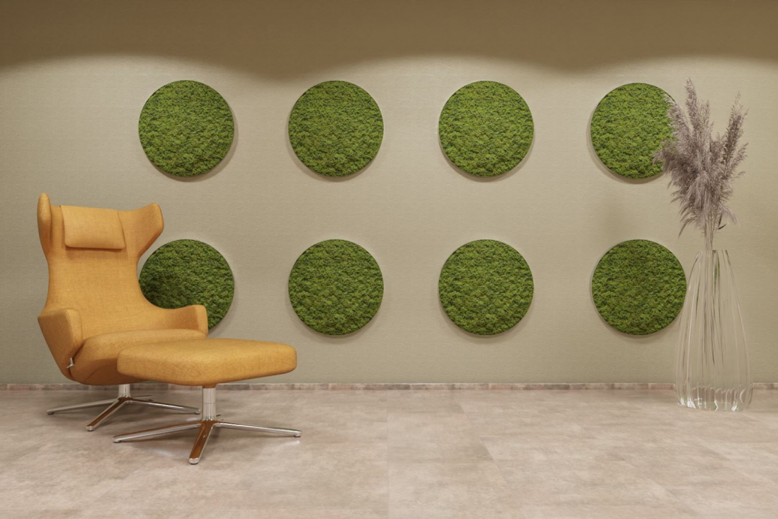 moosWalls frameR 600x600mm classicGreen