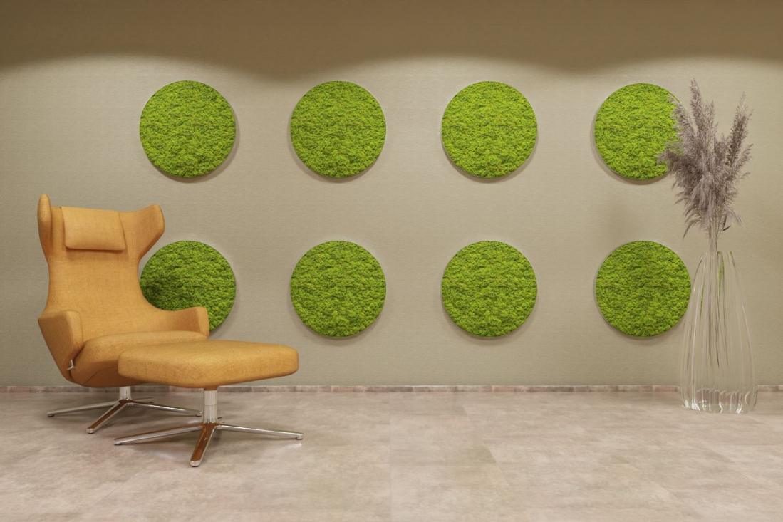 moosWalls frameR 600x600mm freshGreen