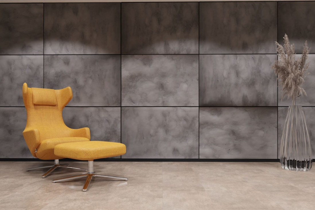 xStone acuStone Akustikpaneele 120x80 concrete dark rough