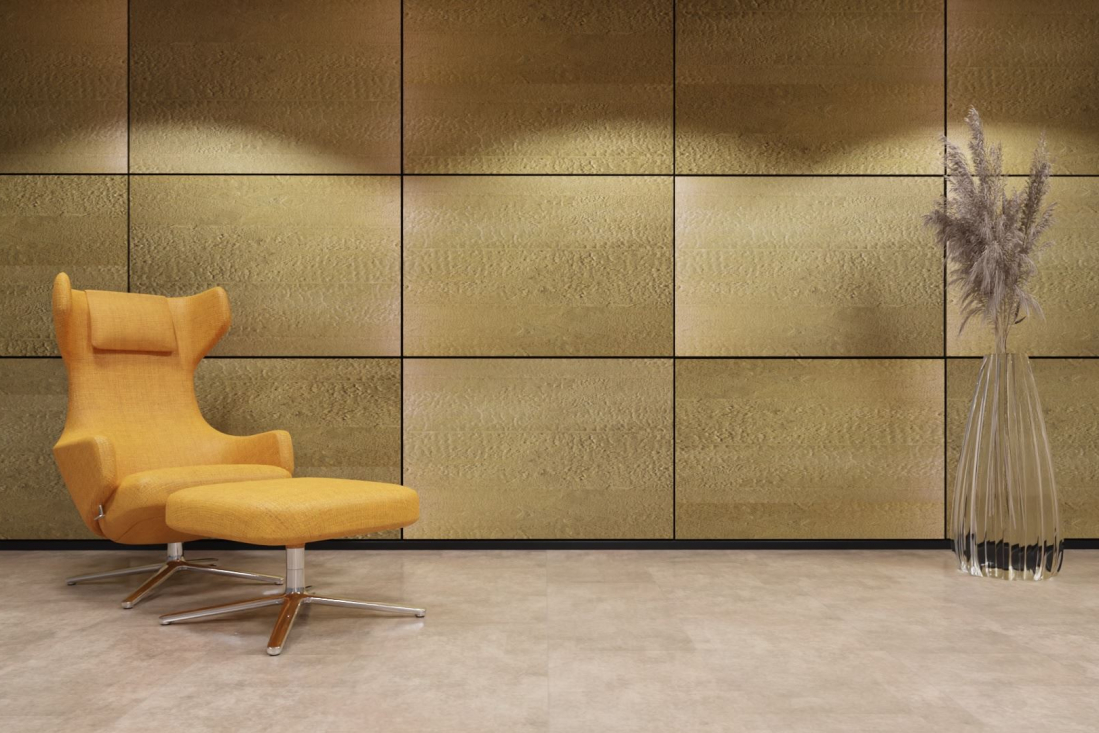 xStone acuStone Akustikpaneele 120x80 fireplank gold