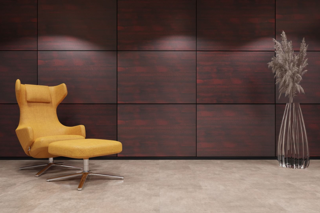 xStone acuStone Akustikpaneele 120x80 fireplank red